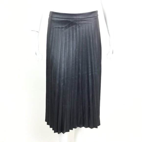 Trouve Dresses & Skirts - Trouve Faux Leather Micro Pleated Skirt
